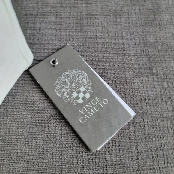 Vince Camuto Ivory Halter Wrap Front Molded Cups One Piece Women's Swims… - Picture 10 of 16